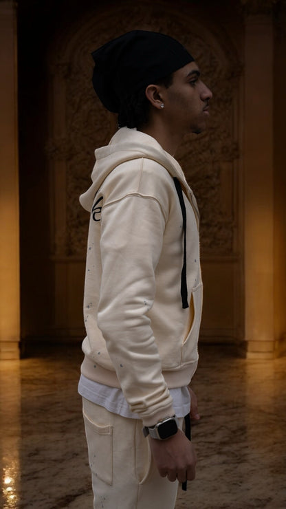 ZIP HOODIE SABLE HERITAGE [BEIGE] - JSBlack